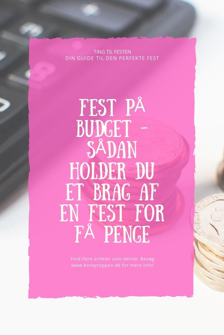 Vædde råolie Sinewi Fest På Budget - Sådan Holder Du Et Brag Af En Fest For Få Penge -  korkproppen.dk